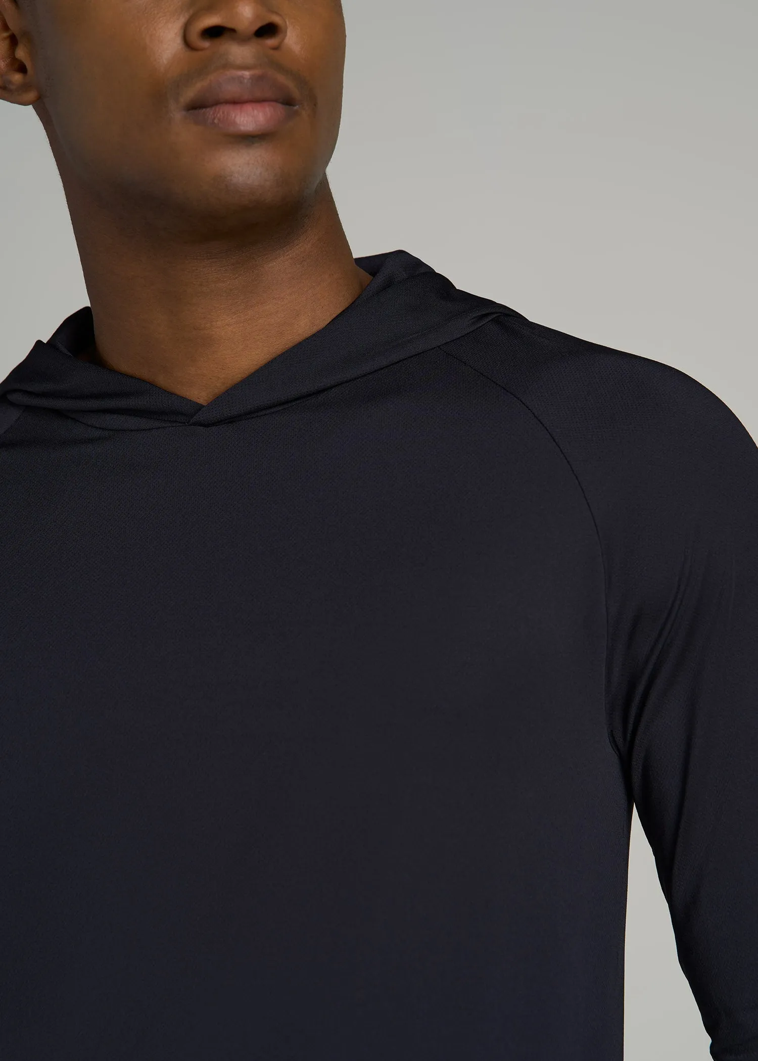 A.T. Performance Training Hoodie for Tall Men in Black sold by American Tall product image thumbnail 2