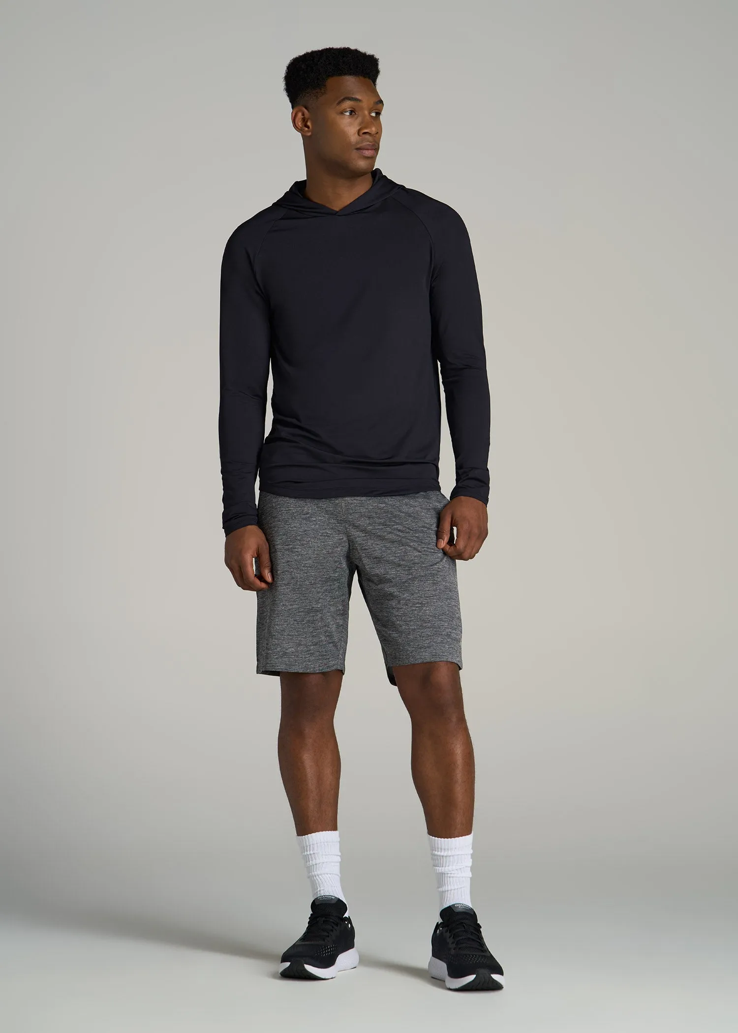 A.T. Performance Training Hoodie for Tall Men in Black sold by American Tall product image thumbnail 4