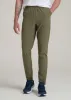 Featherweight Perforated Training Jogger for Tall Men in Olive sold by American Tall