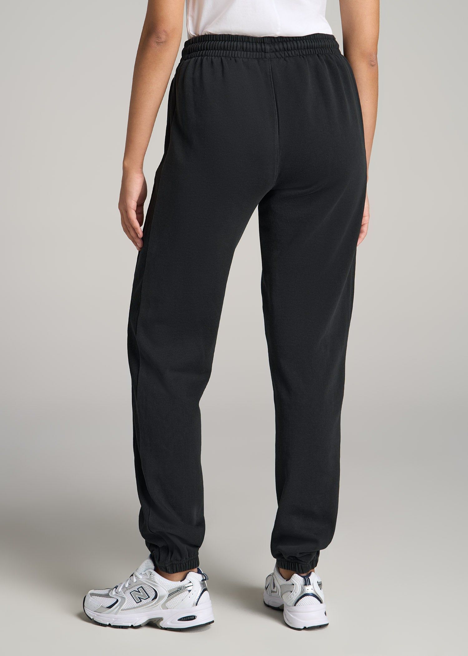 Wearever Fleece Regular Fit Sweatpants for Tall Women in Vintage Black sold by American Tall product image thumbnail 5