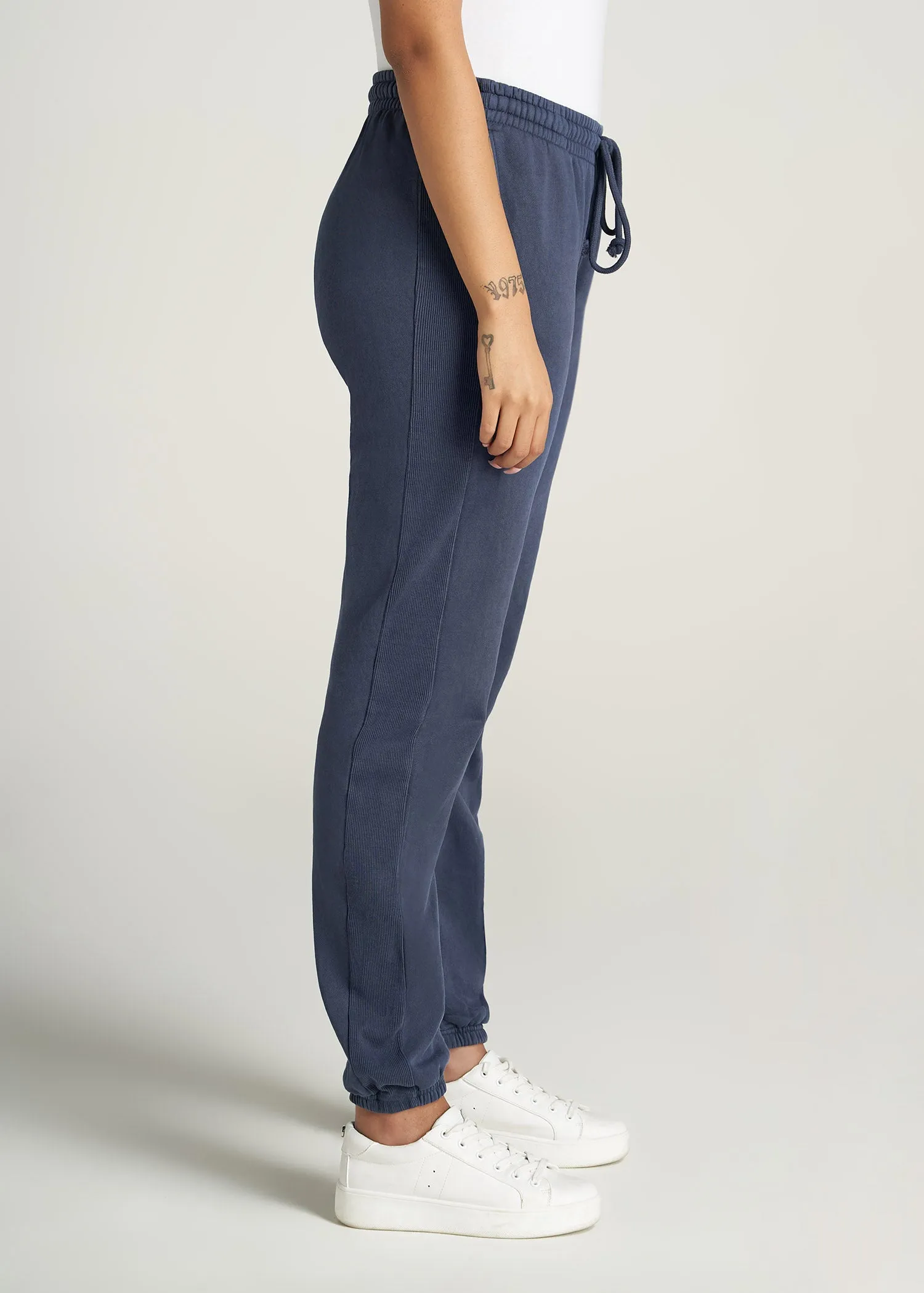 Wearever Fleece Regular Fit Sweatpants for Tall Women in Navy sold by American Tall product image thumbnail 2