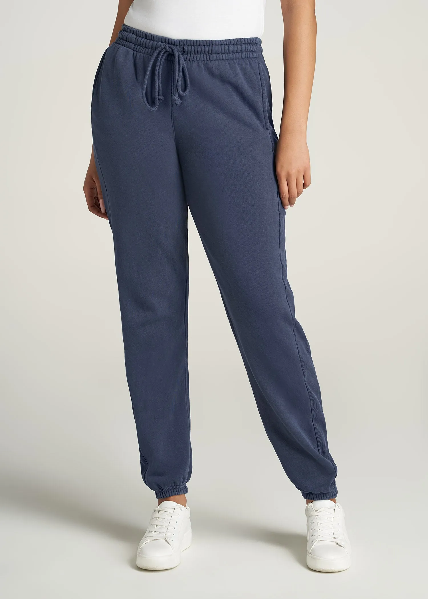 Wearever Fleece Regular Fit Sweatpants for Tall Women in Navy sold by American Tall