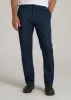 LJ&S Stretch Twill STRAIGHT-LEG Work Pants for Tall Men in Marine Blue sold by American Tall