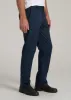 LJ&S Stretch Twill STRAIGHT-LEG Work Pants for Tall Men in Marine Blue sold by American Tall