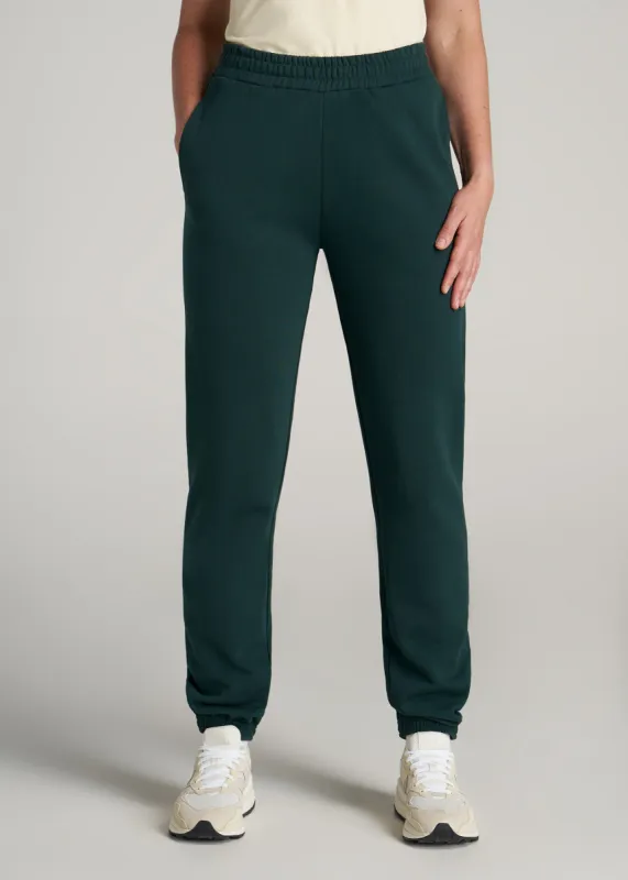 Wearever Fleece Relaxed Sweatpants for Tall Women in Emerald sold by American Tall
