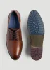 Men's Rugged Leather Oxford Shoes Size 13 to 16 in Tan Brown sold by American Tall