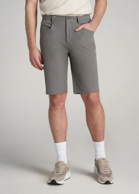 Hiking Shorts for Tall Men in Medium Grey sold by American Tall