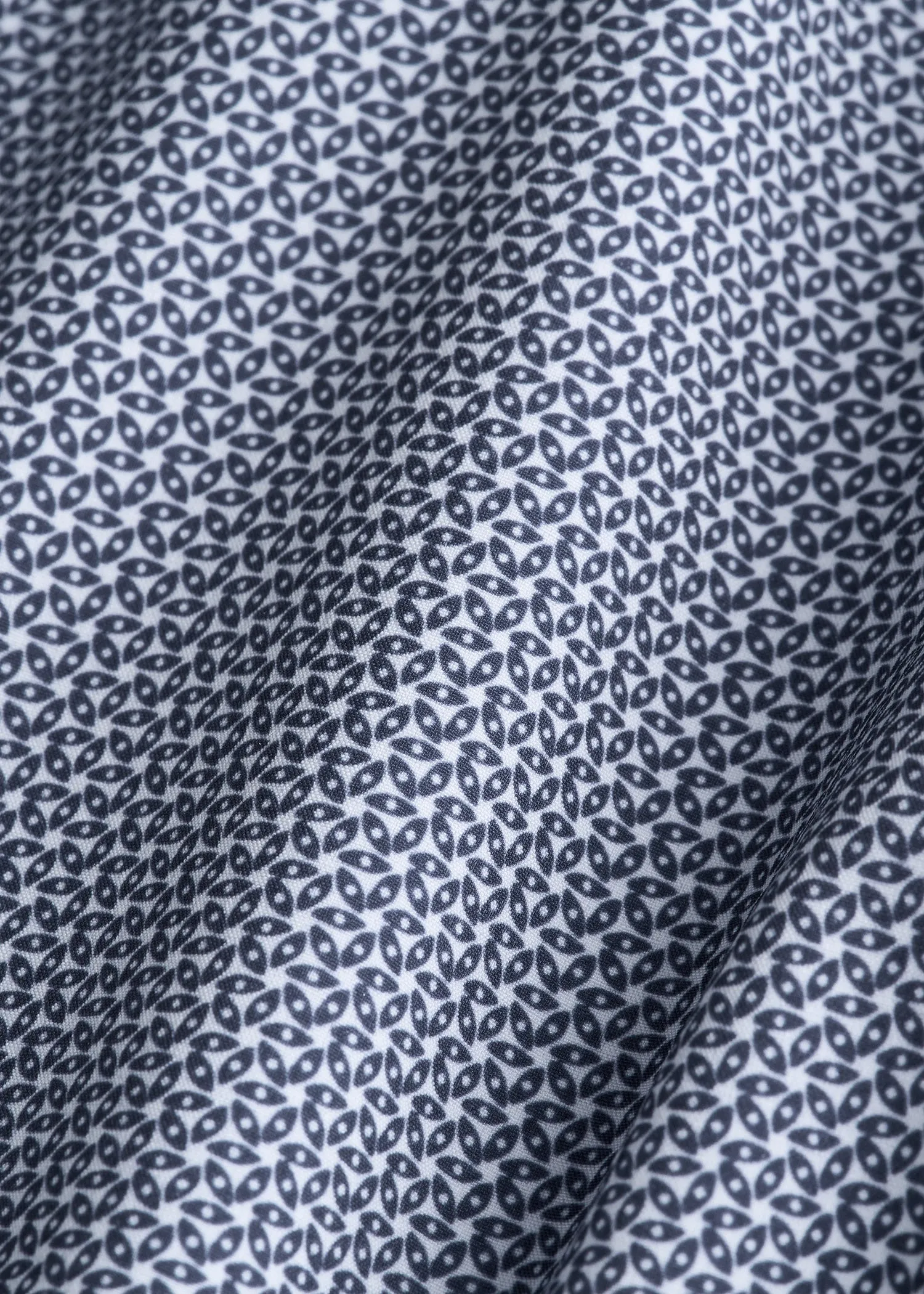 Traveler Stretch Dress Shirt for Tall Men in Navy and White Floral sold by American Tall product image thumbnail 5