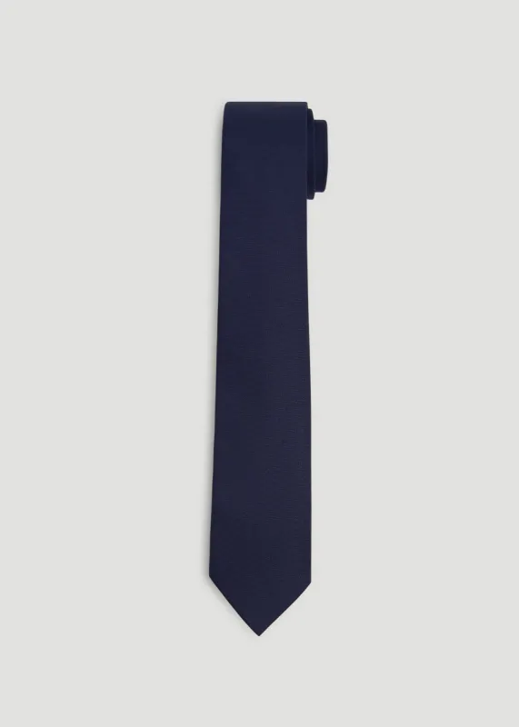 Wool Tie for Tall Men in Navy sold by American Tall
