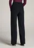 Pleated WIDE Leg Dress Pants for Tall Women in Black sold by American Tall