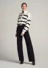 Pleated WIDE Leg Dress Pants for Tall Women in Black sold by American Tall