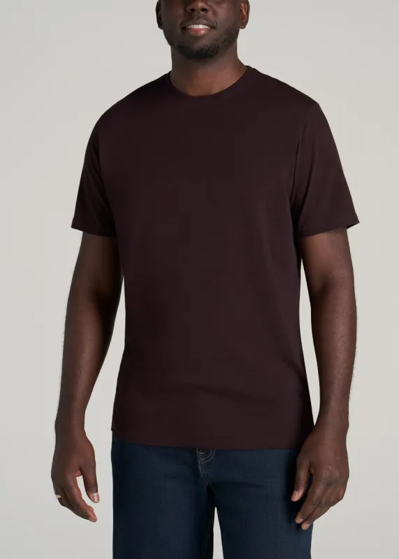 The Everyday REGULAR-FIT Crewneck Tall Men's T-Shirt in Port sold by American Tall