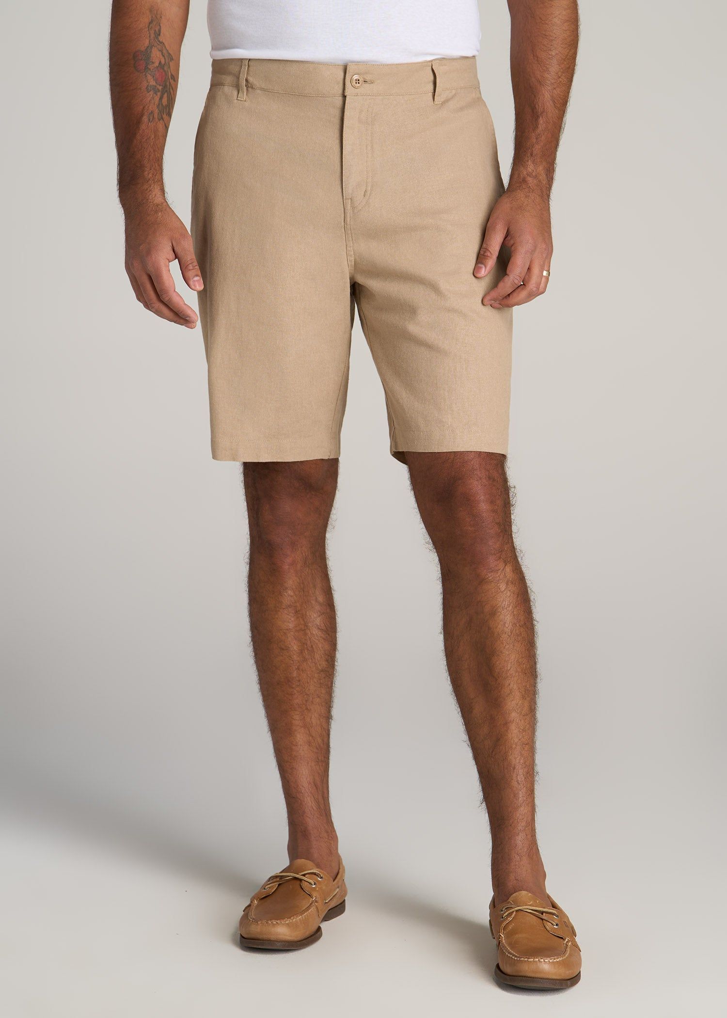 Linen Shorts For Tall Men in Hazelwood sold by American Tall