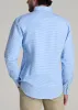 Washed Oxford Shirt for Tall Men in Light Blue Gingham sold by American Tall