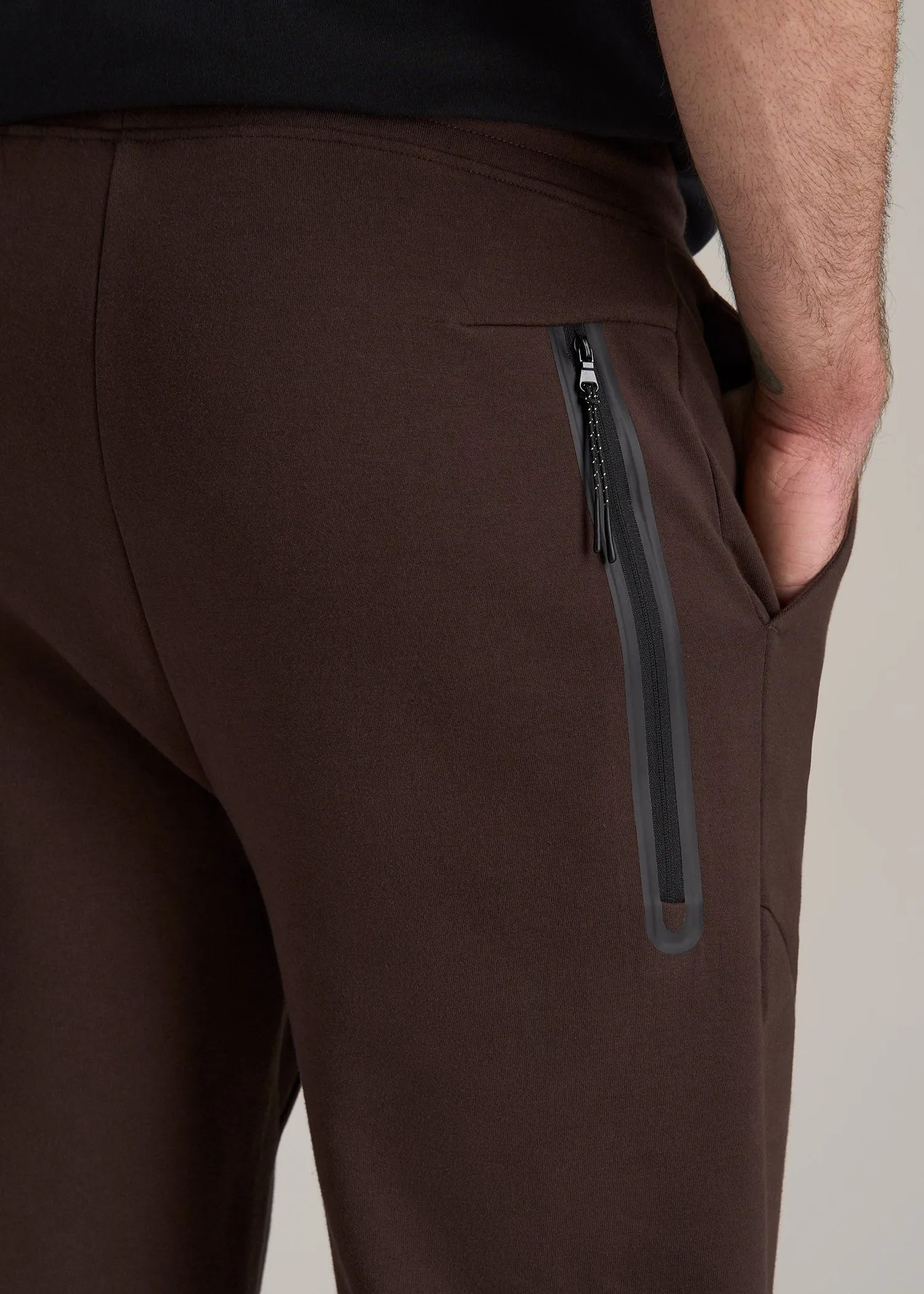 Tall Men's Utility Fleece Joggers in Espresso sold by American Tall product image thumbnail 2