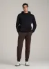 Tall Men's Utility Fleece Joggers in Espresso sold by American Tall