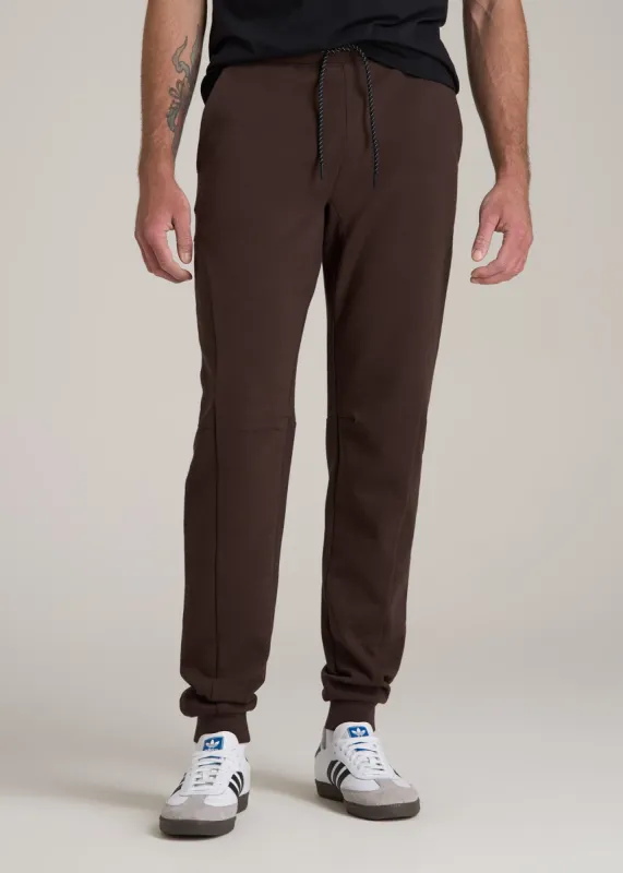 Tall Men's Utility Fleece Joggers in Espresso sold by American Tall