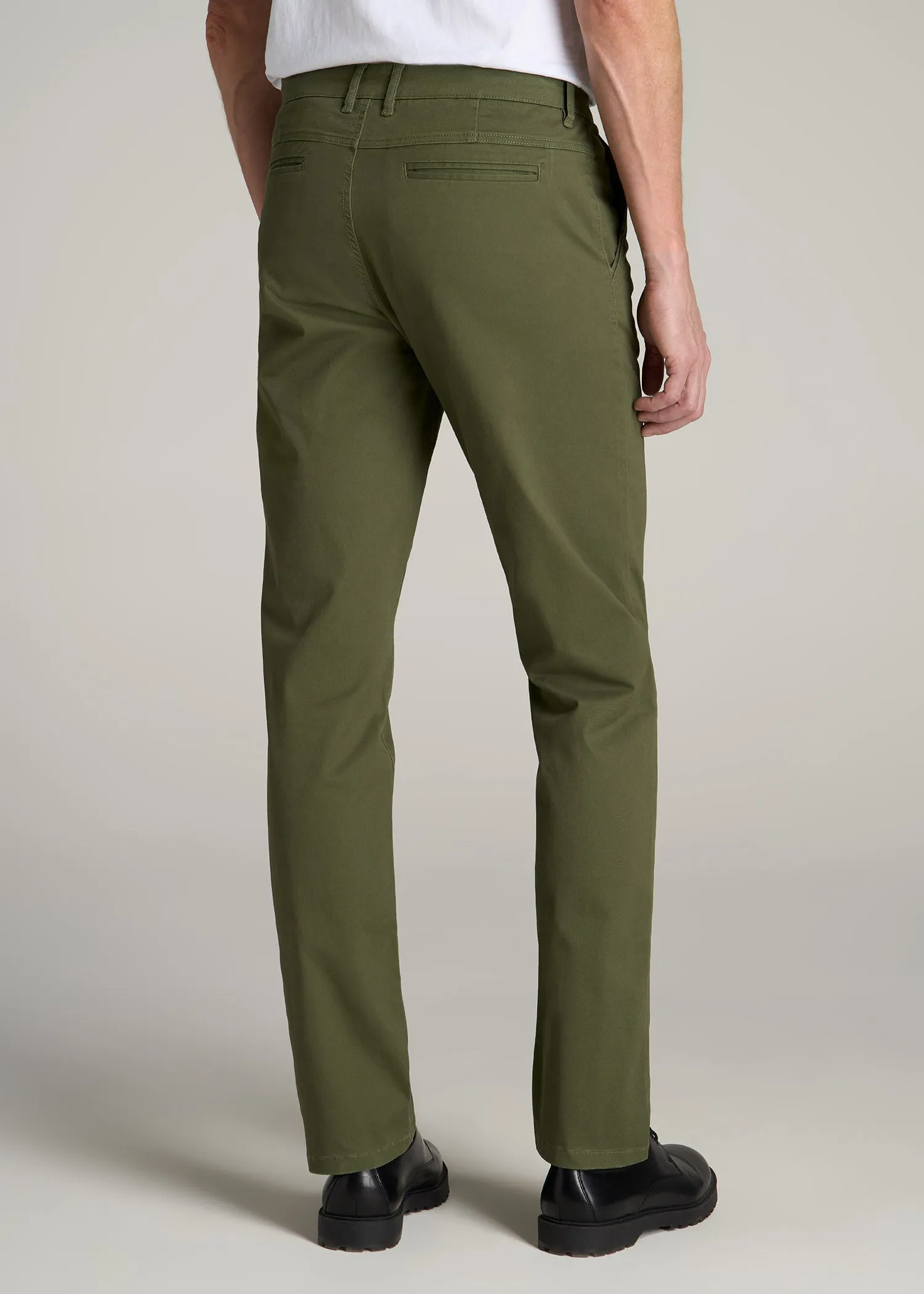 Carman TAPERED Chinos for Tall Men in Bright Olive sold by American Tall product image thumbnail 5