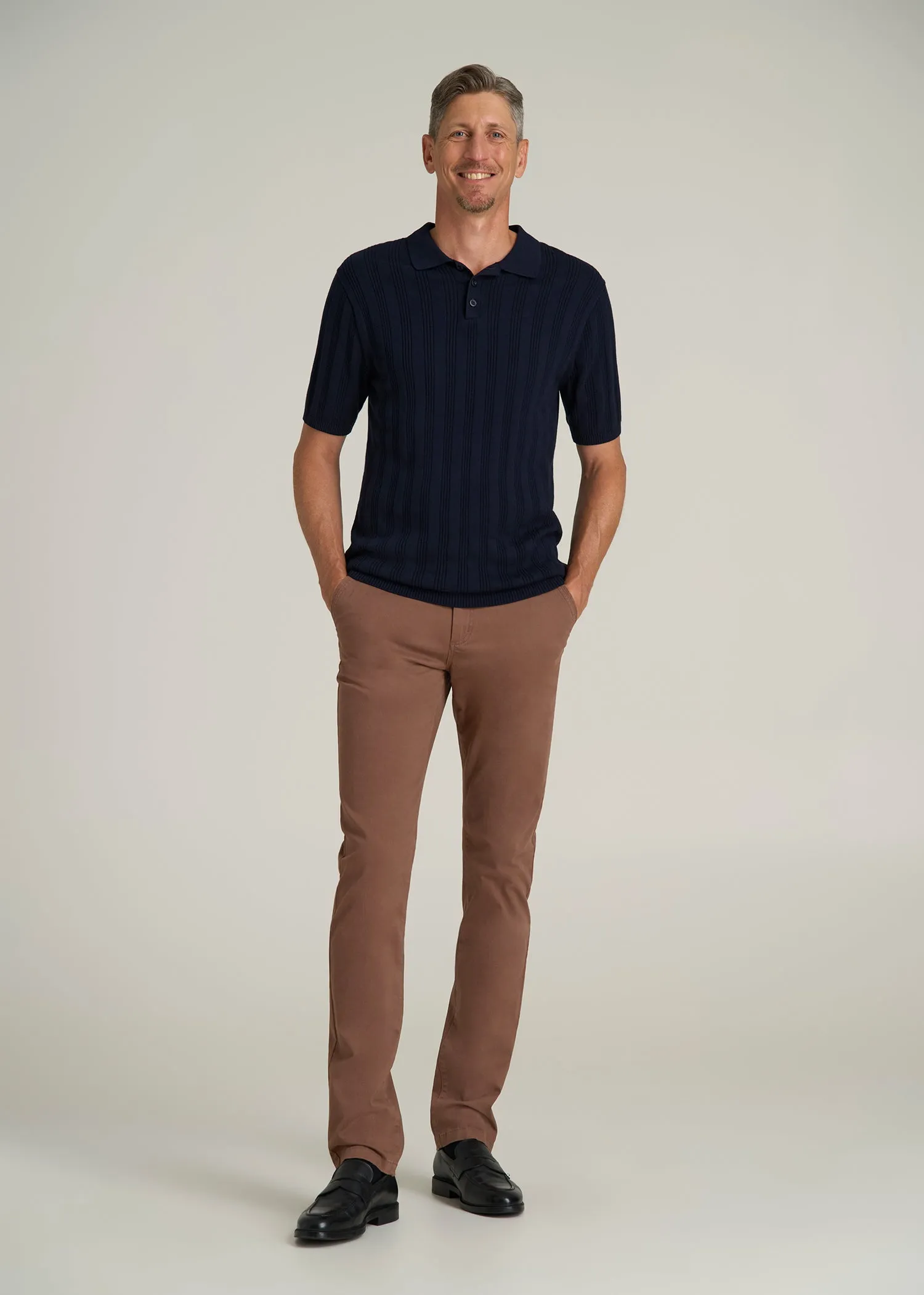Carman TAPERED Chinos for Tall Men in Otter Brown sold by American Tall product image thumbnail 4