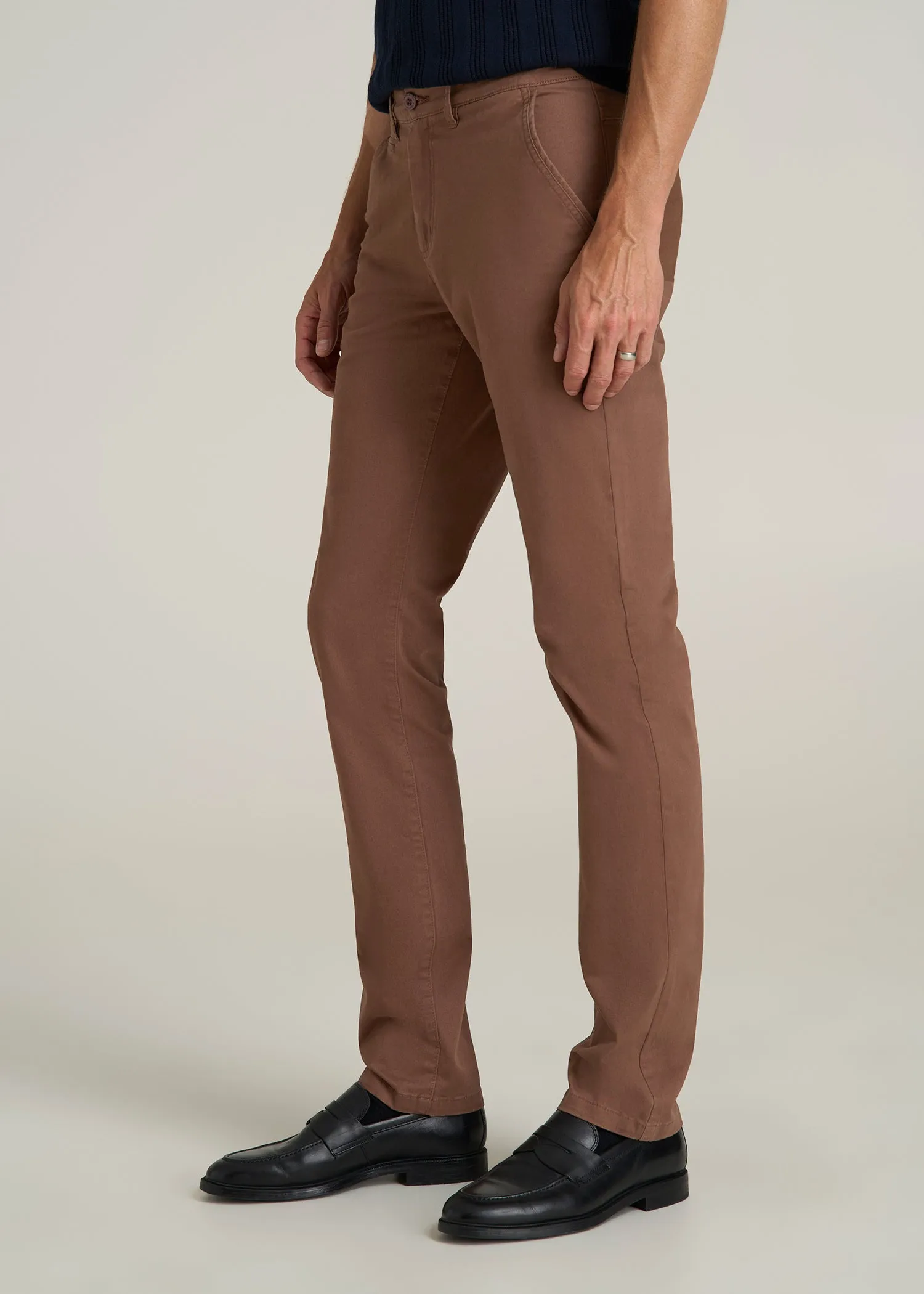 Carman TAPERED Chinos for Tall Men in Otter Brown sold by American Tall product image thumbnail 3