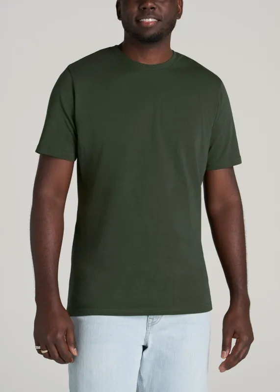 The Everyday REGULAR-FIT Crewneck Tall Men's T-Shirt in Pine Tree sold by American Tall