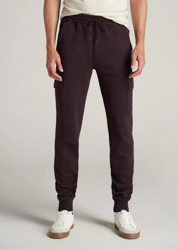 Wearever Fleece Cargo Jogger For Tall Men in Port sold by American Tall