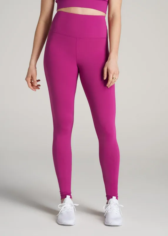 AT Balance High-Rise Leggings for Tall Women in Pink Orchid sold by American Tall