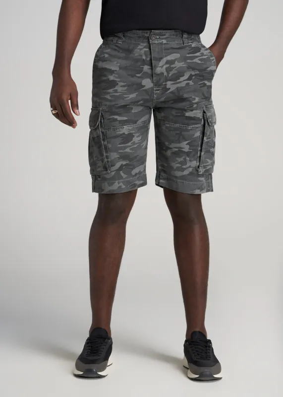 LJ&S Men's Tall Cargo Shorts in Vintage Camouflage sold by American Tall