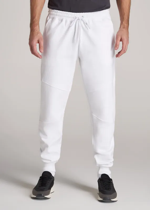 Wearever Fleece Joggers for Tall Men in Bright White sold by American Tall