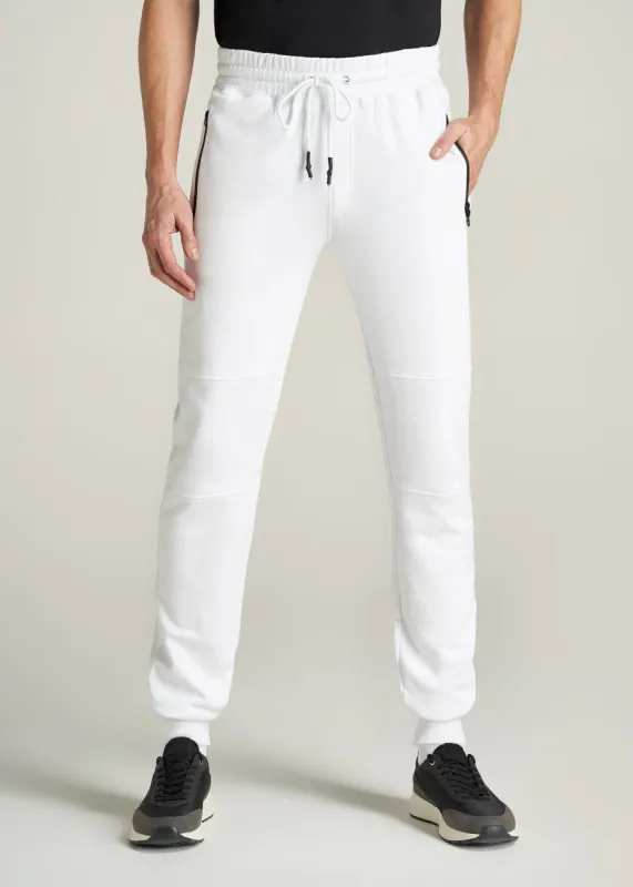 Wearever French Terry Men's Tall Joggers in Bright White sold by American Tall