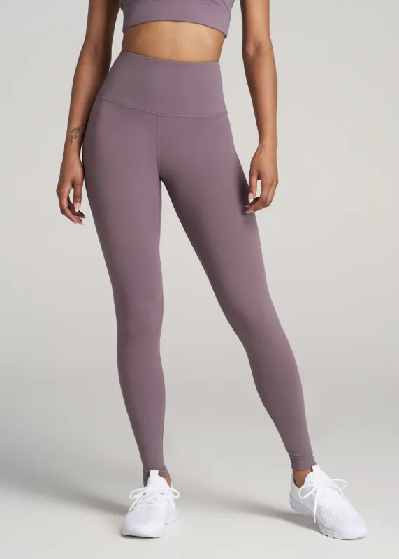 AT Balance High-Rise Leggings for Tall Women in Smoked Mauve sold by American Tall