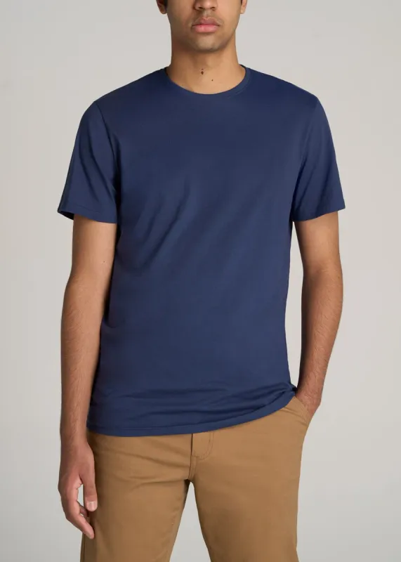 The Everyday REGULAR-FIT Crewneck Tall Men's T-Shirt in New Navy sold by American Tall