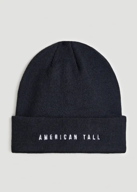 Knit Beanie in Navy sold by American Tall