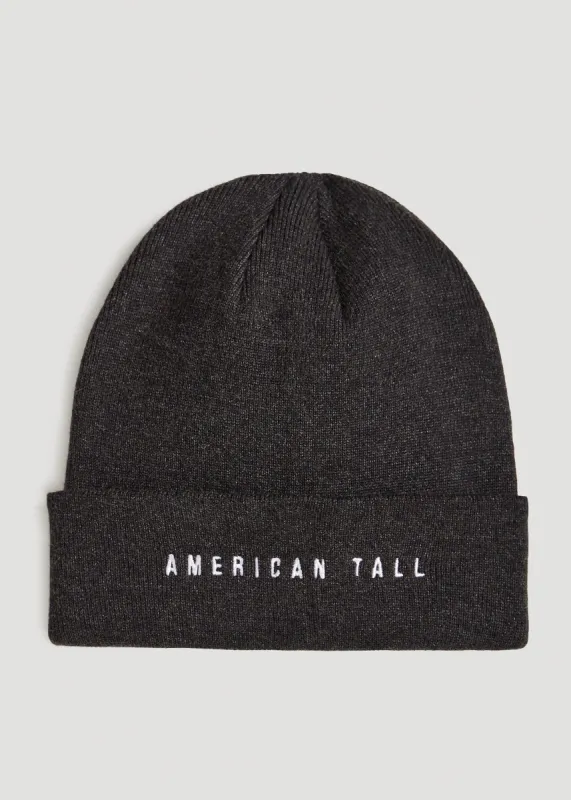 Knit Beanie in Charcoal sold by American Tall
