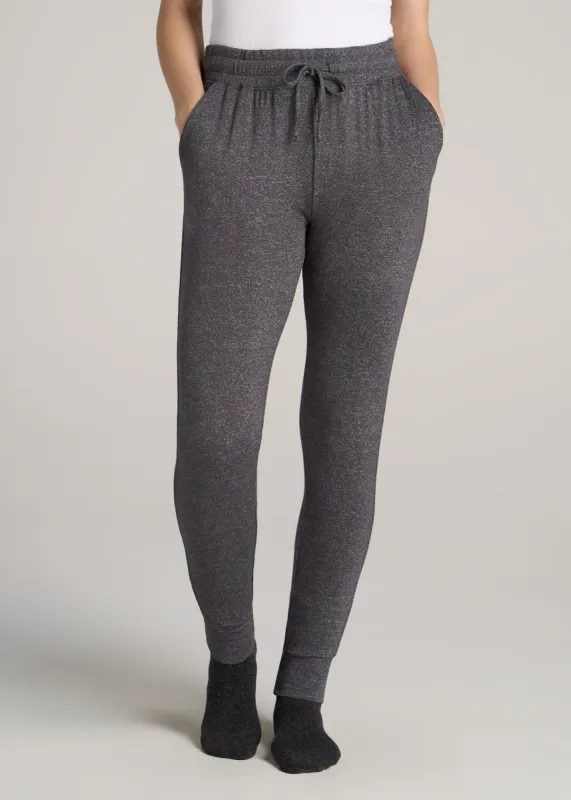Cozy Lounge Joggers for Tall Women in Charcoal Mix sold by American Tall
