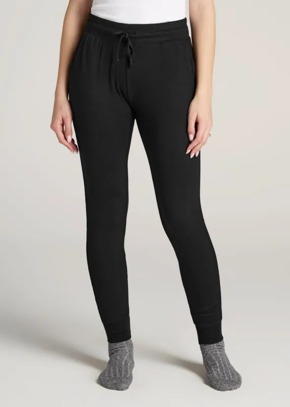 Cozy Lounge Joggers for Tall Women in Black sold by American Tall
