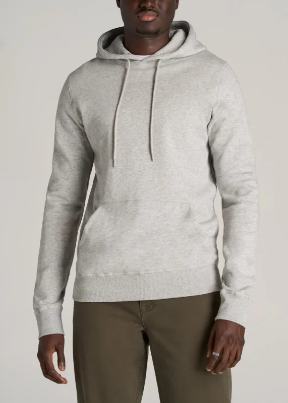 Wearever Fleece Pullover Men's Tall Hoodie in Grey Mix sold by American Tall