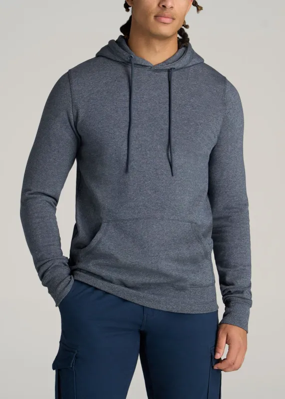 Wearever Fleece Pullover Men's Tall Hoodie in Navy Mix sold by American Tall