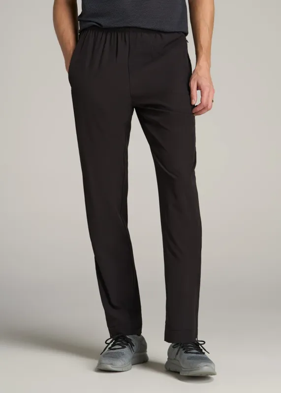 RELAXED FIT Lightweight Athletic Pants for Tall Men in Black sold by American Tall