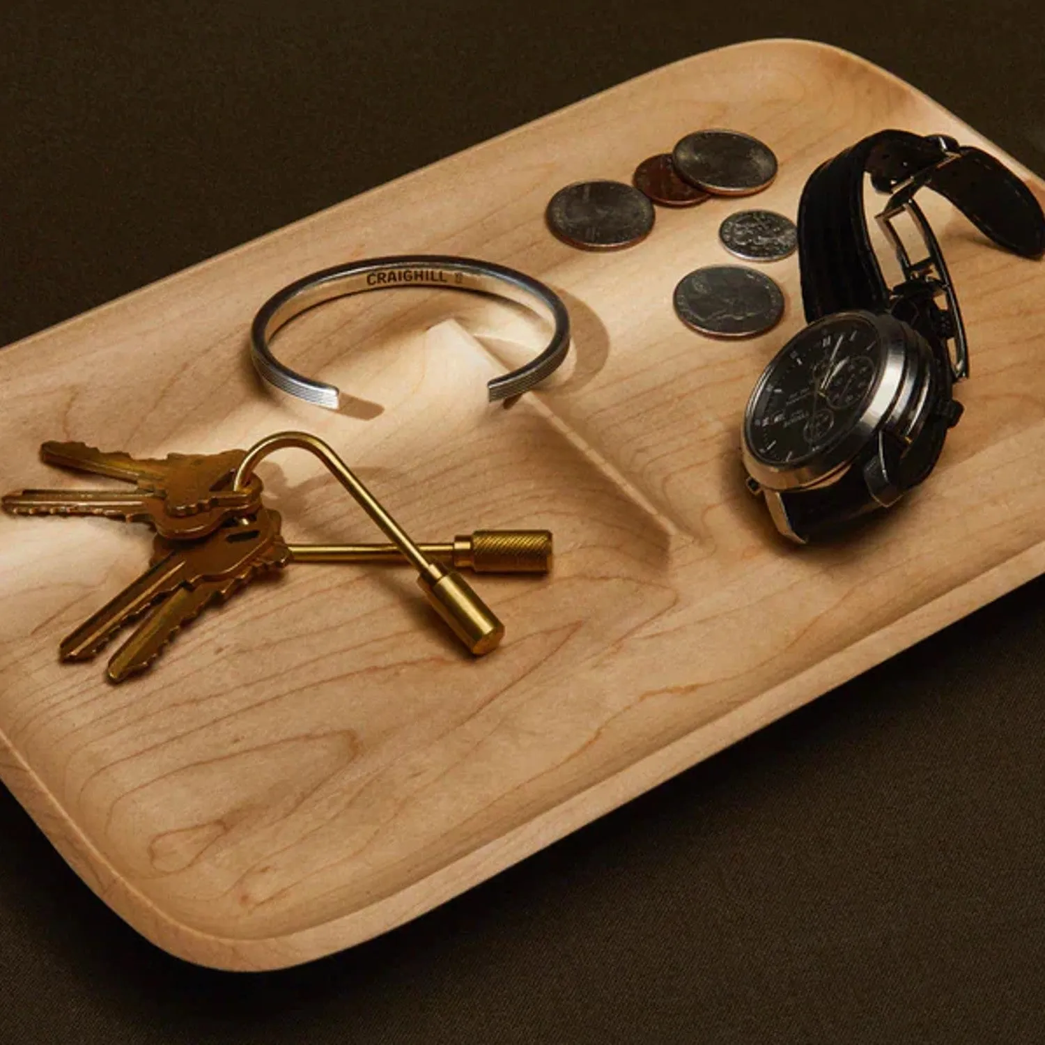 Craighill Closed Helix Keyring - Brass sold by Orzel product image thumbnail 3