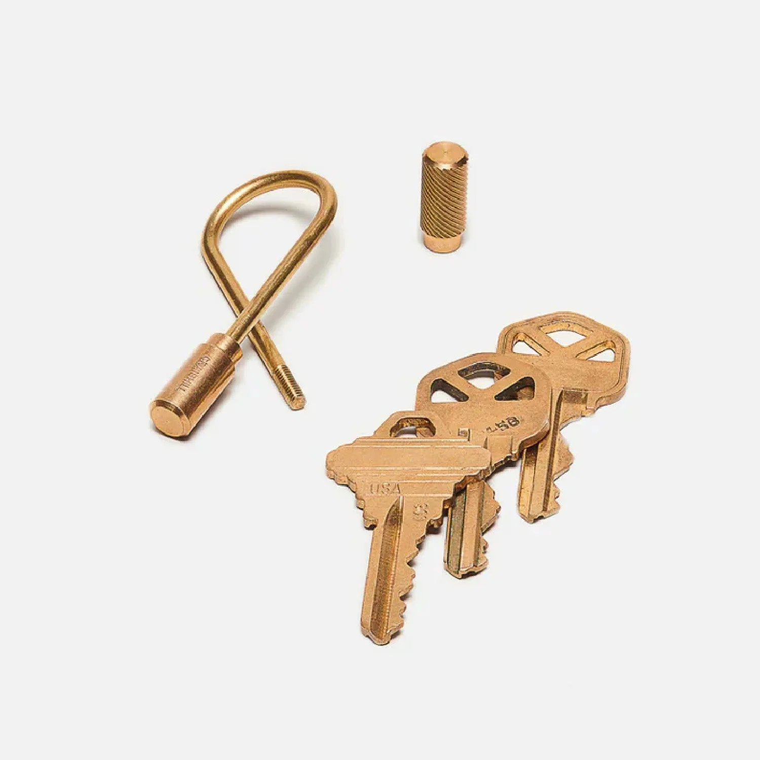Craighill Closed Helix Keyring - Brass sold by Orzel product image thumbnail 2