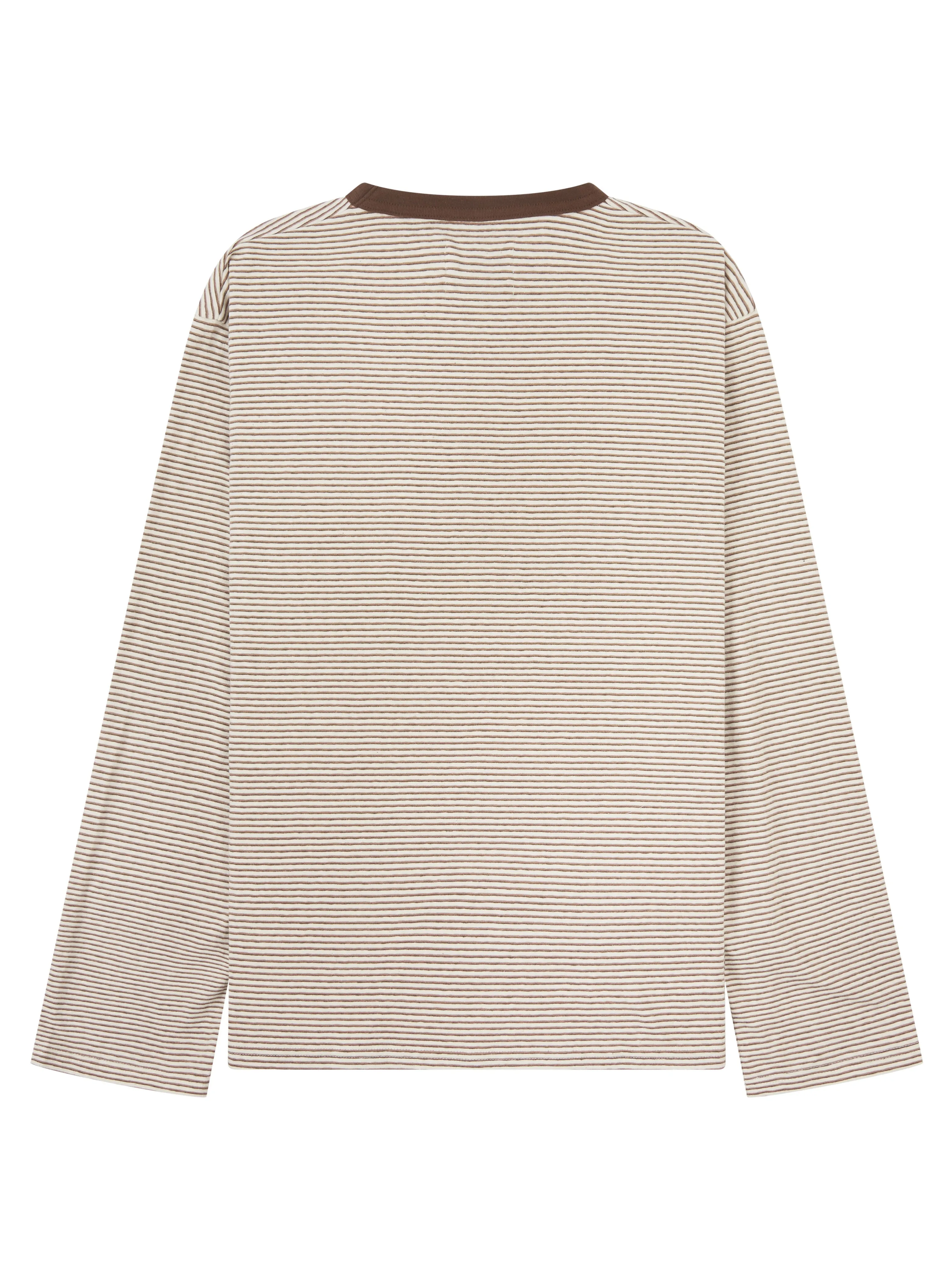 Another Orzel Another T-Shirt 3.0 JPN - Chocolate / Ecru Stripe sold by Orzel product image thumbnail 4