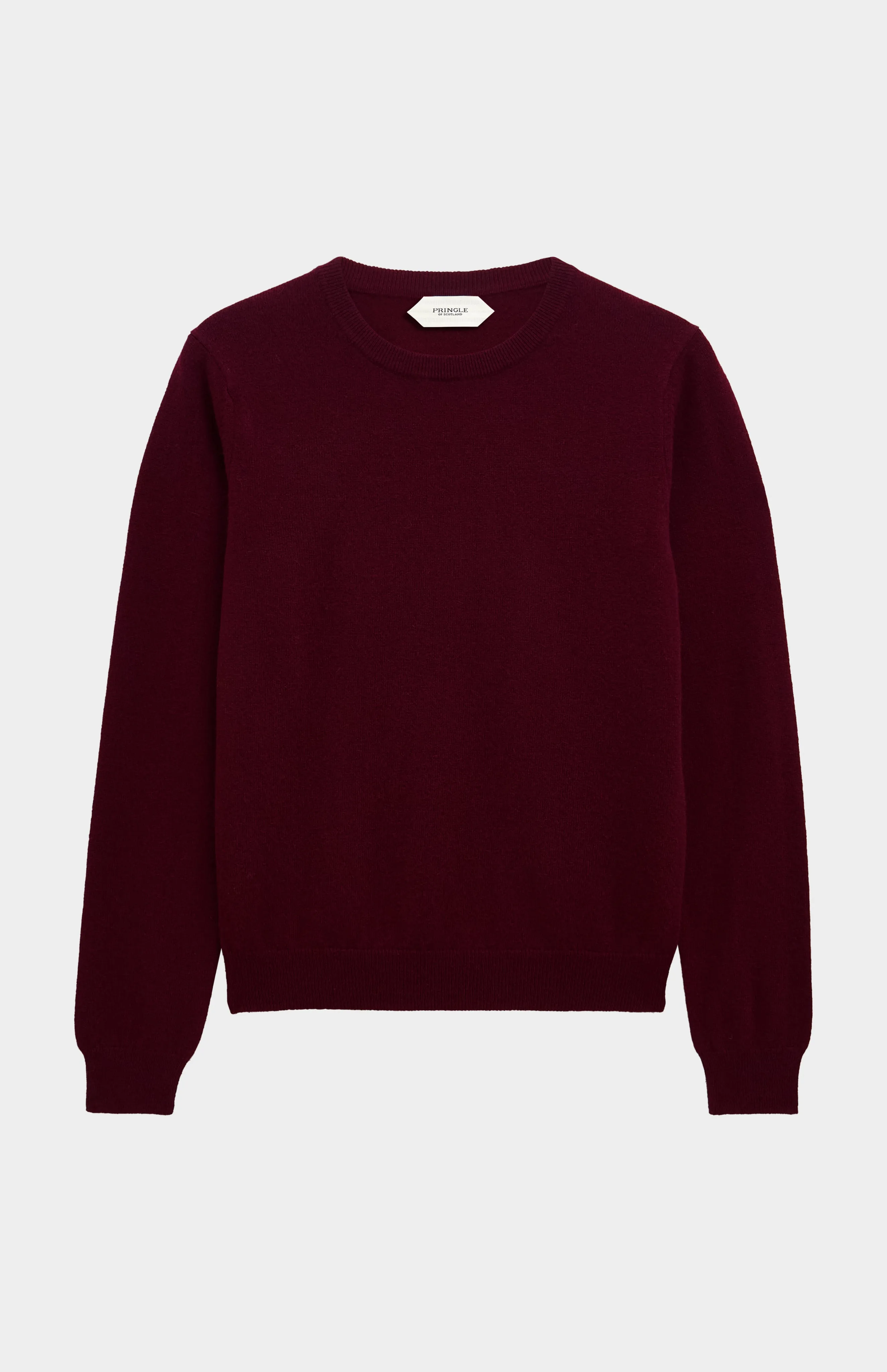 Women's Classic Crew Neck Cashmere Jumper In Burgundy sold by Pringle of Scotland product image thumbnail 2