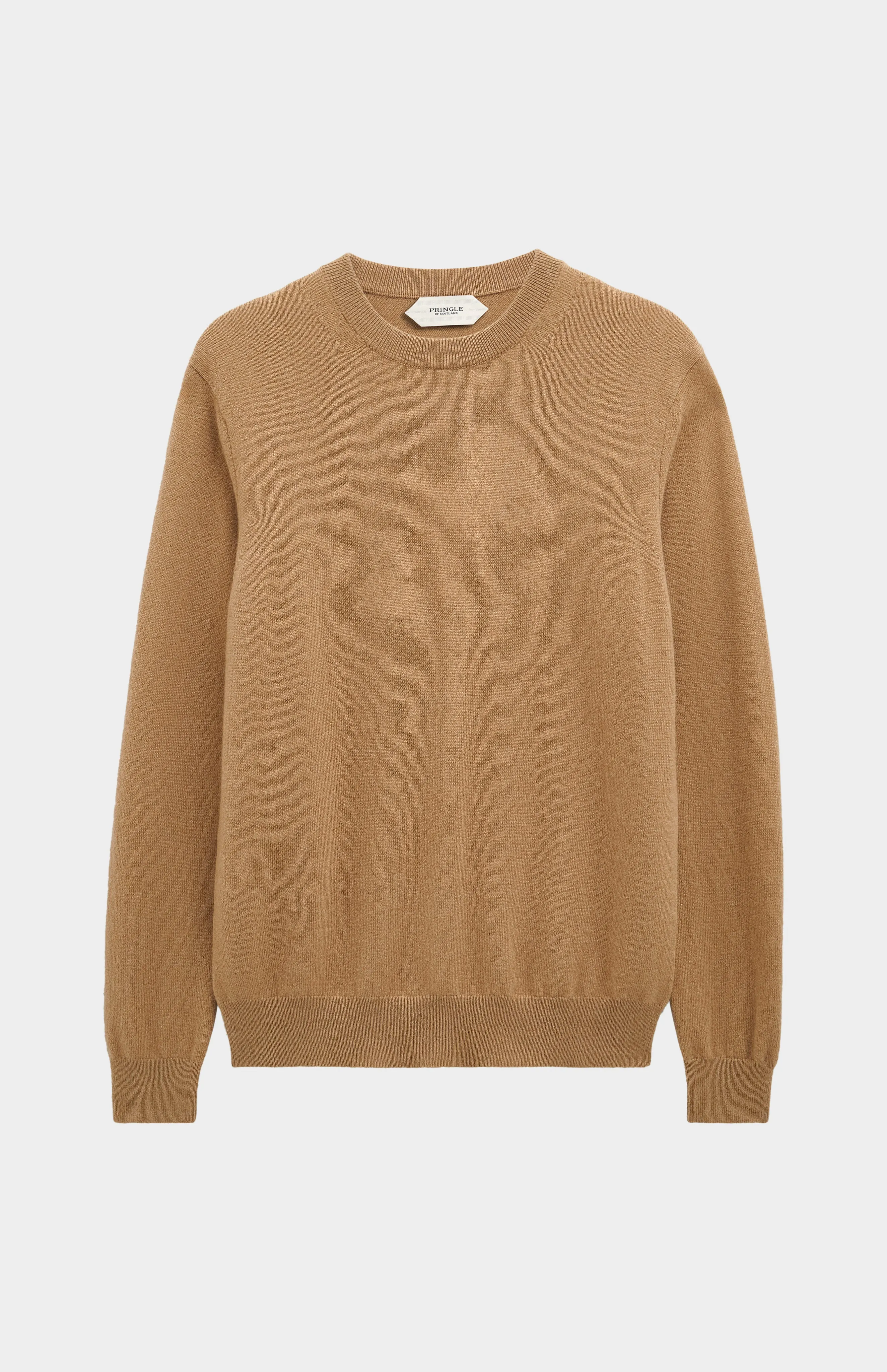 Men's Classic Crew Neck Cashmere Jumper In Camel sold by Pringle of Scotland product image thumbnail 2
