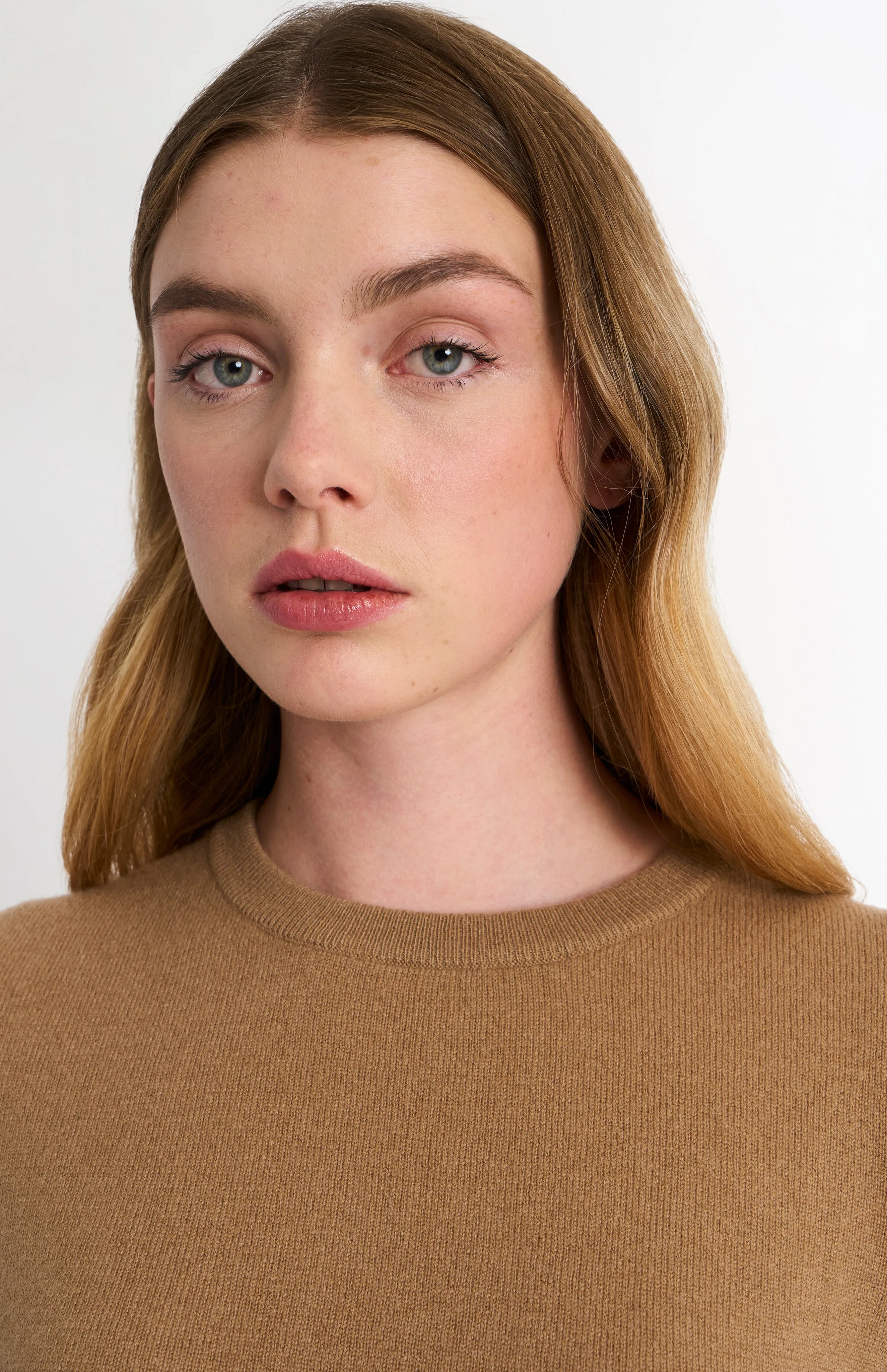 Women's Classic Crew Neck Cashmere Jumper In Camel sold by Pringle of Scotland product image thumbnail 4