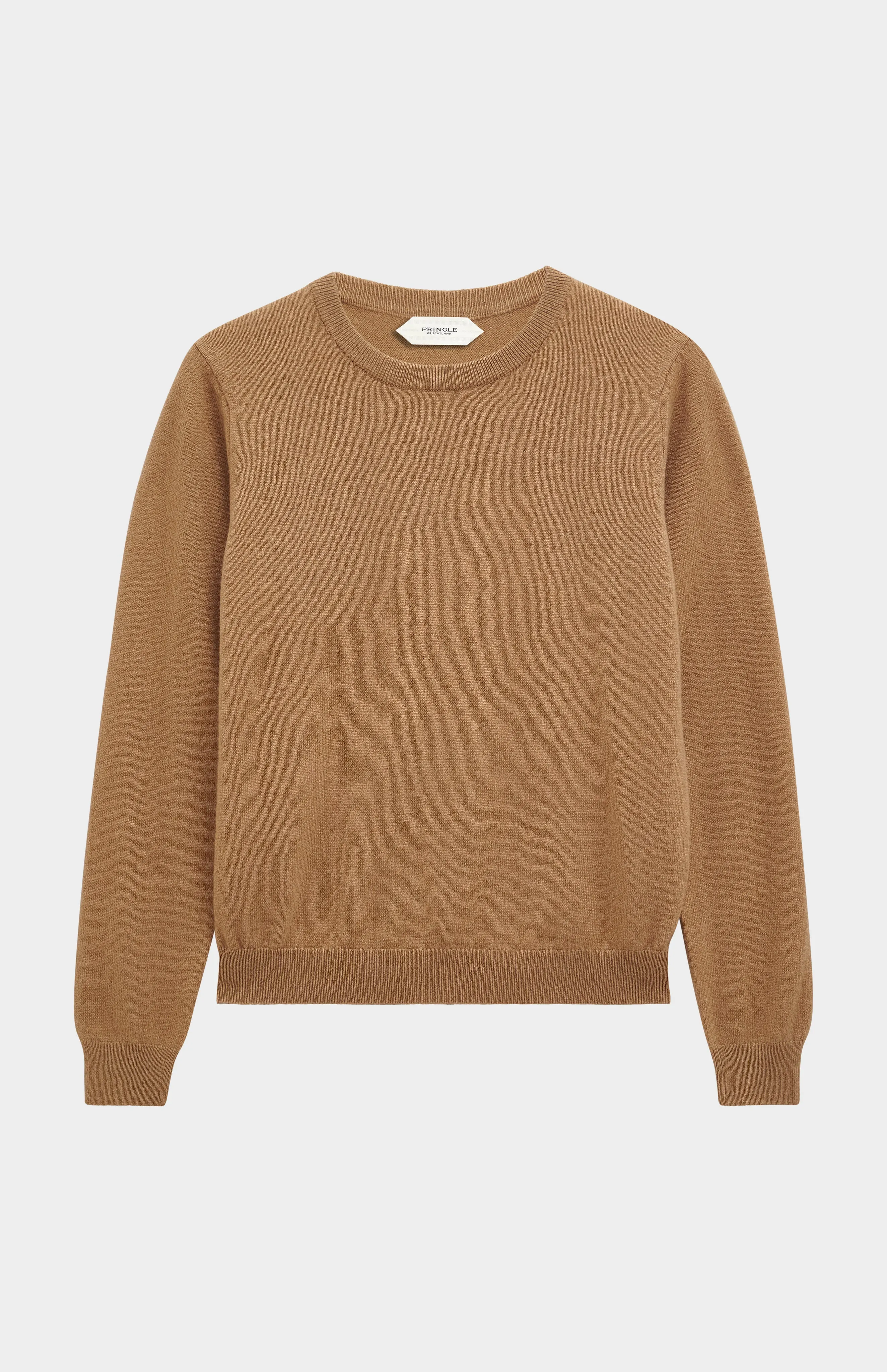 Women's Classic Crew Neck Cashmere Jumper In Camel sold by Pringle of Scotland product image thumbnail 2