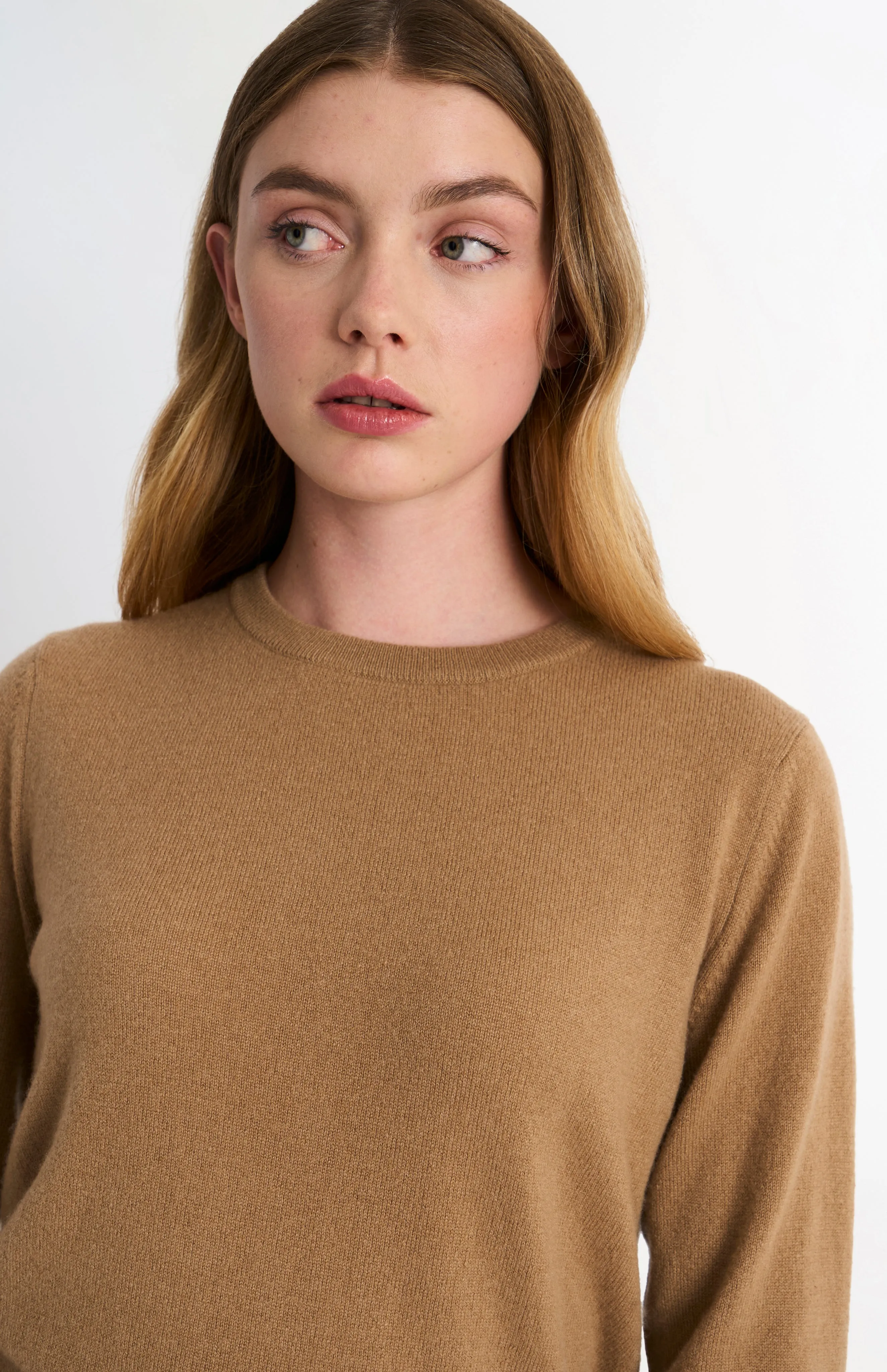 Women's Classic Crew Neck Cashmere Jumper In Camel sold by Pringle of Scotland product image thumbnail 5