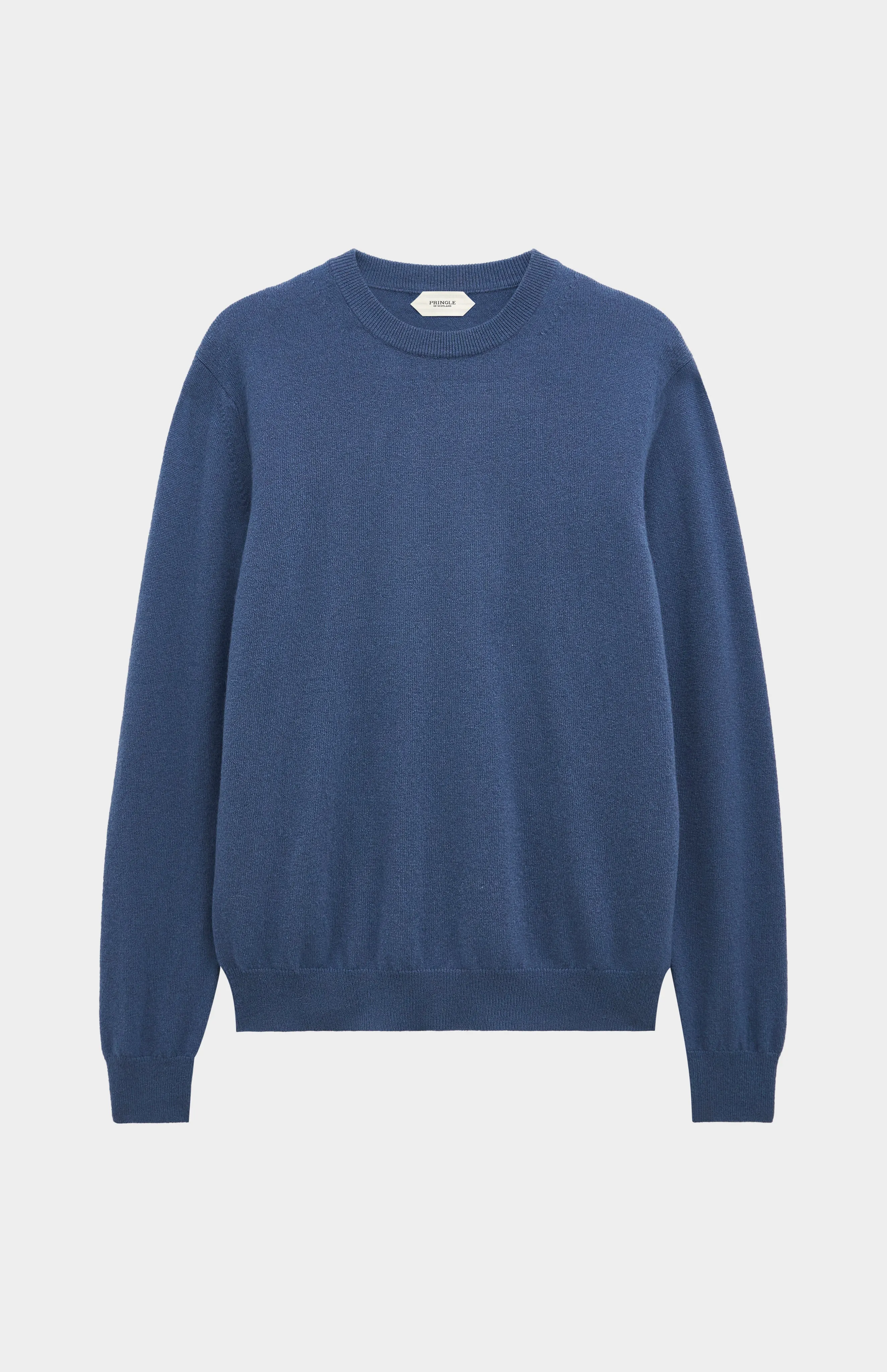 Men's Classic Crew Neck Cashmere Jumper In Bering Sea Blue sold by Pringle of Scotland product image thumbnail 2