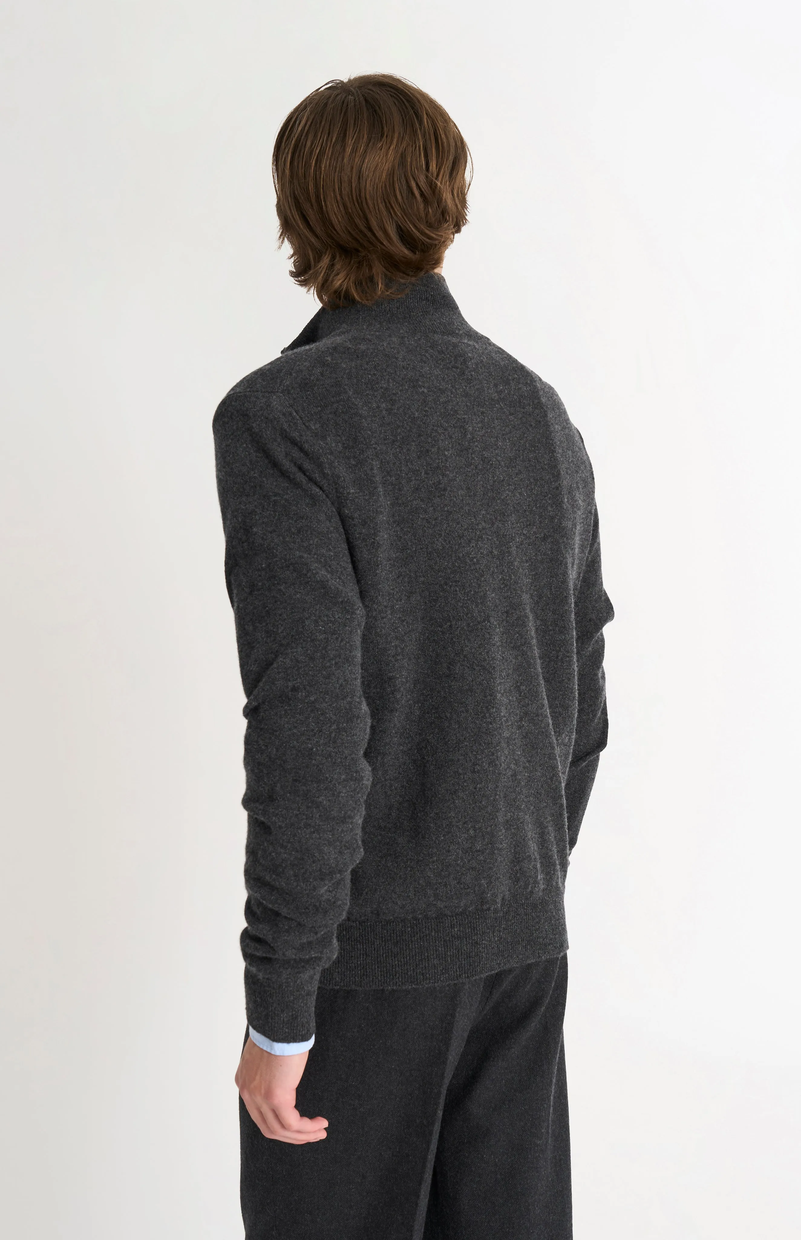 Men's Classic Qtr Zip Cashmere Jumper In Camel sold by Pringle of Scotland product image thumbnail 5