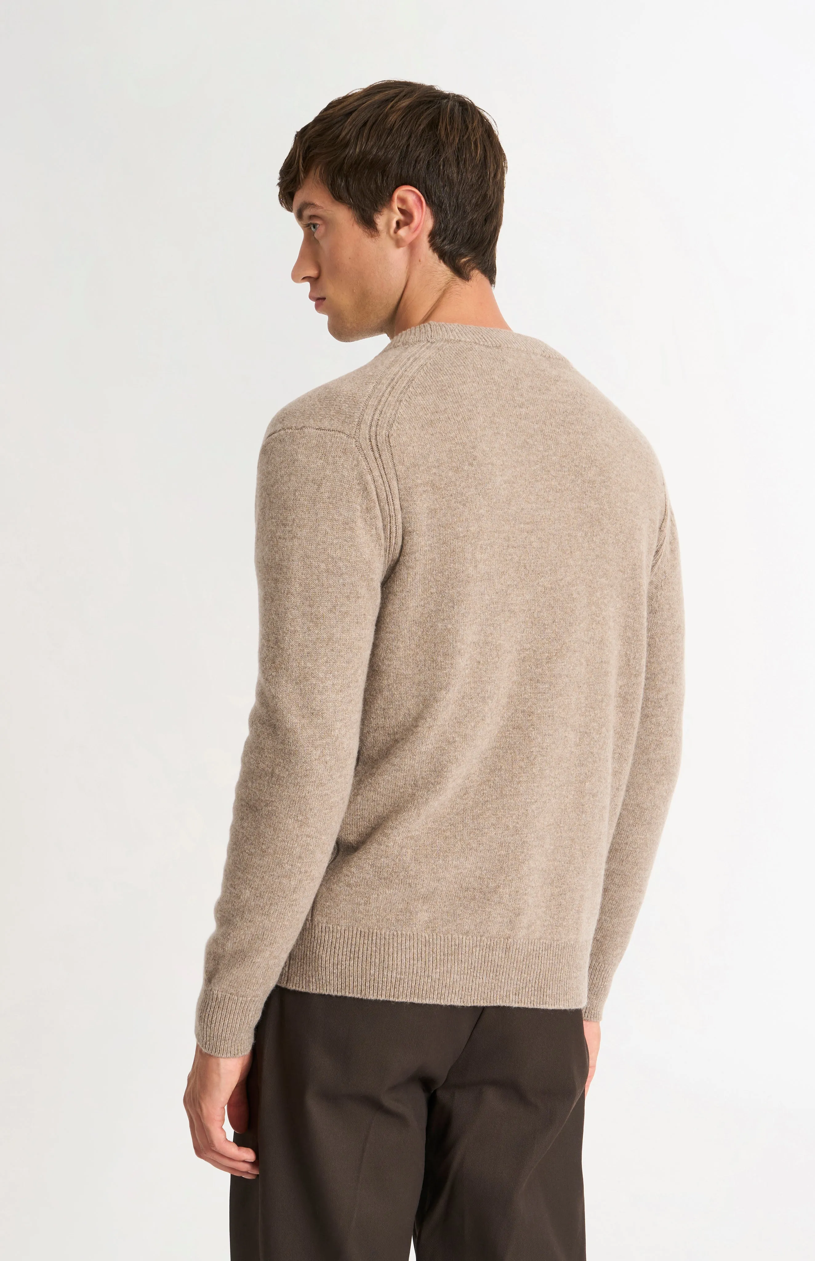Men's Classic Supersoft Lambswool Cardigan In Mushroom sold by Pringle of Scotland product image thumbnail 5